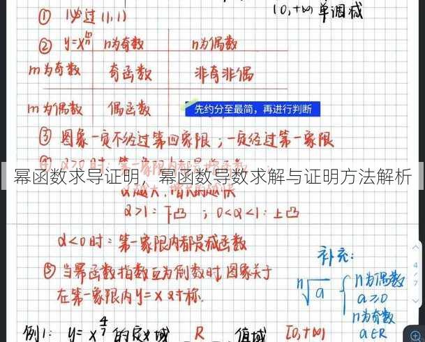 幂函数求导证明