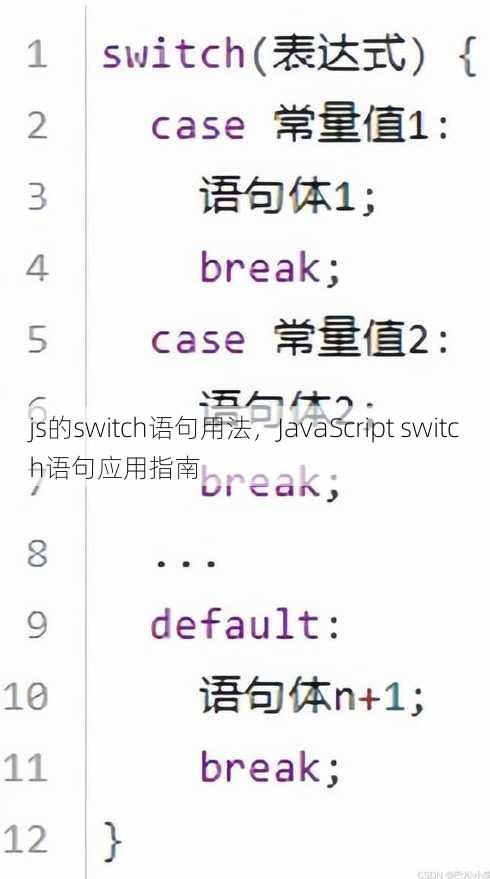js的switch语句用法