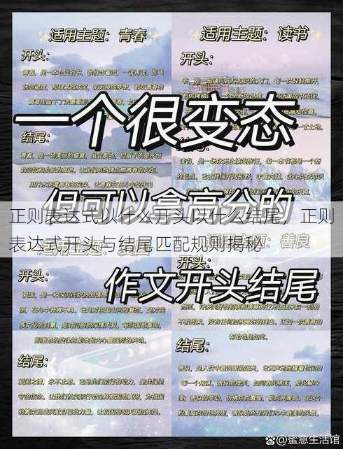 正则表达式以什么开头以什么结尾