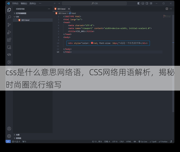 css是什么意思网络语