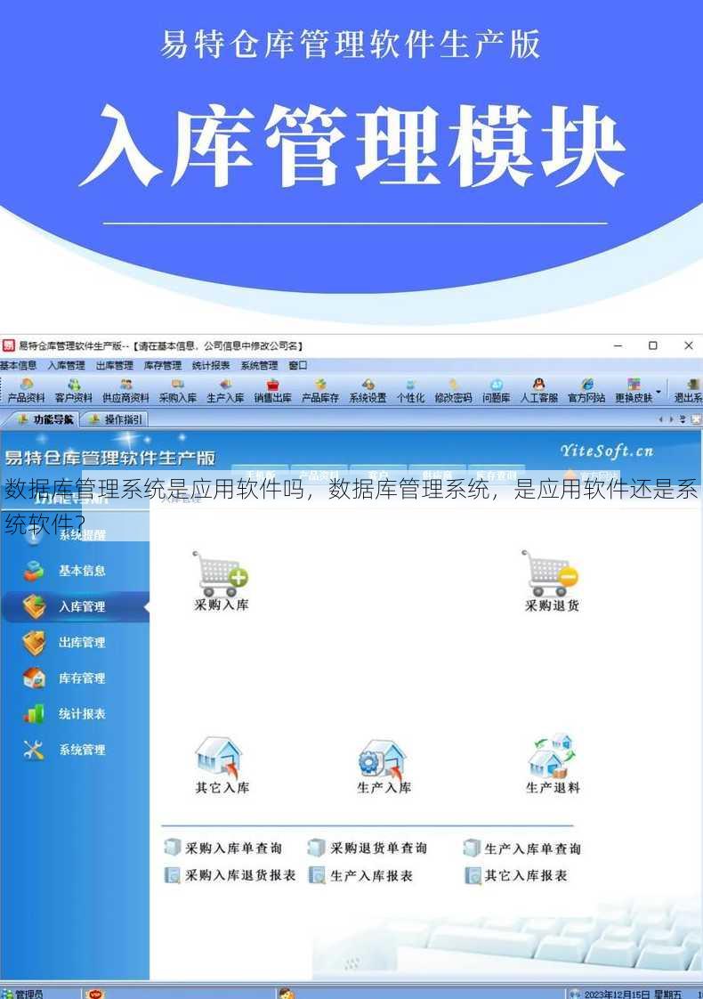 数据库管理系统是应用软件吗