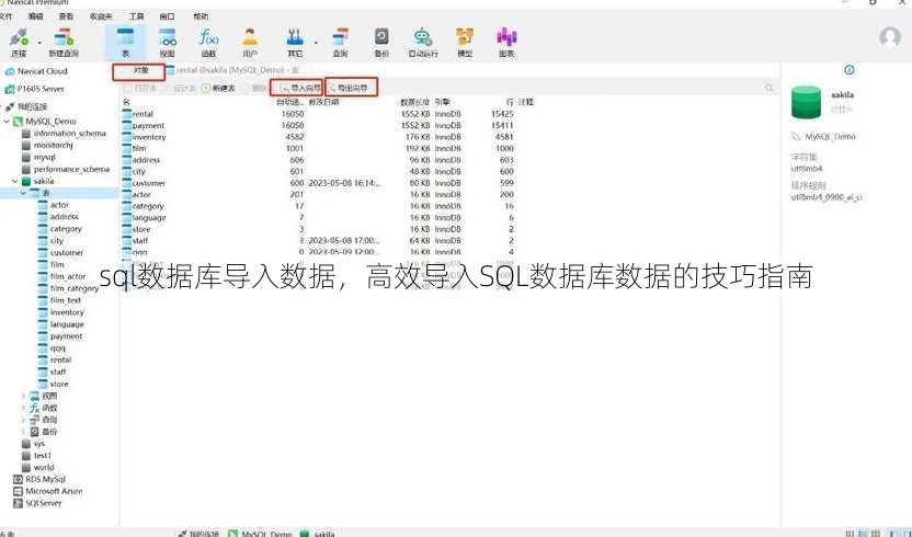 sql数据库导入数据