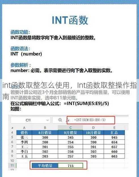 int函数取整怎么使用