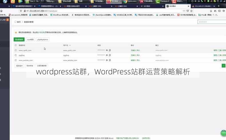 wordpress站群