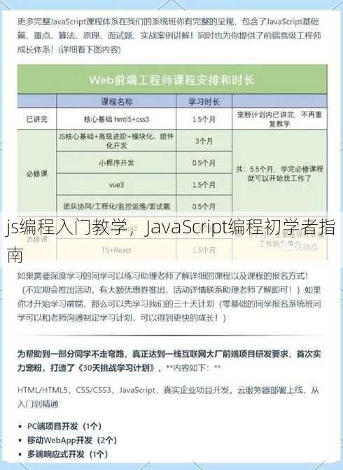 js编程入门教学