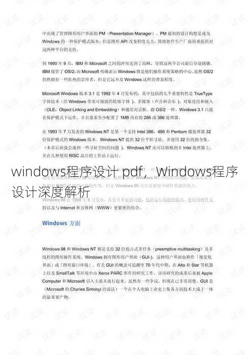 windows程序设计 pdf