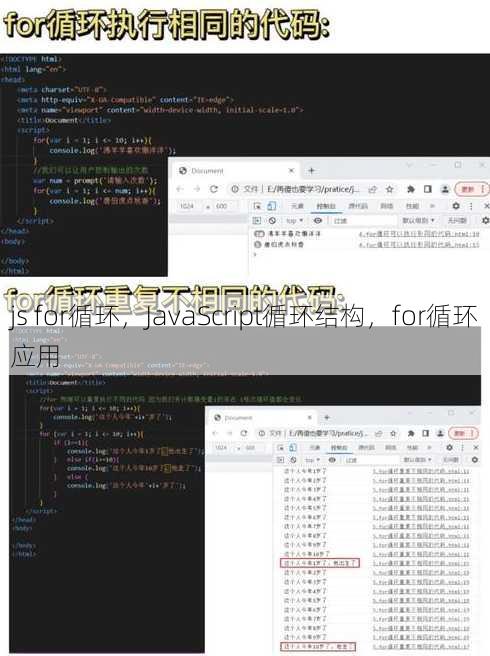 js for循环