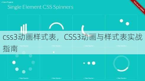 css3动画样式表