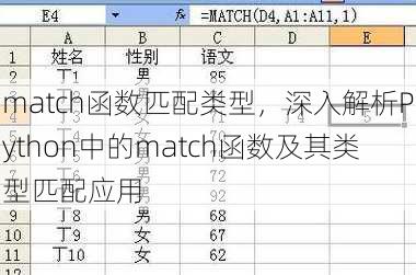 match函数匹配类型