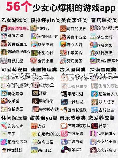 app游戏源码大全