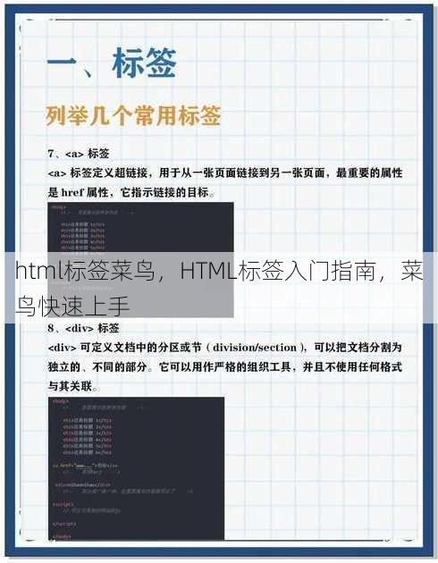 html标签菜鸟