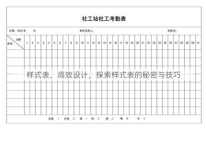 样式表
