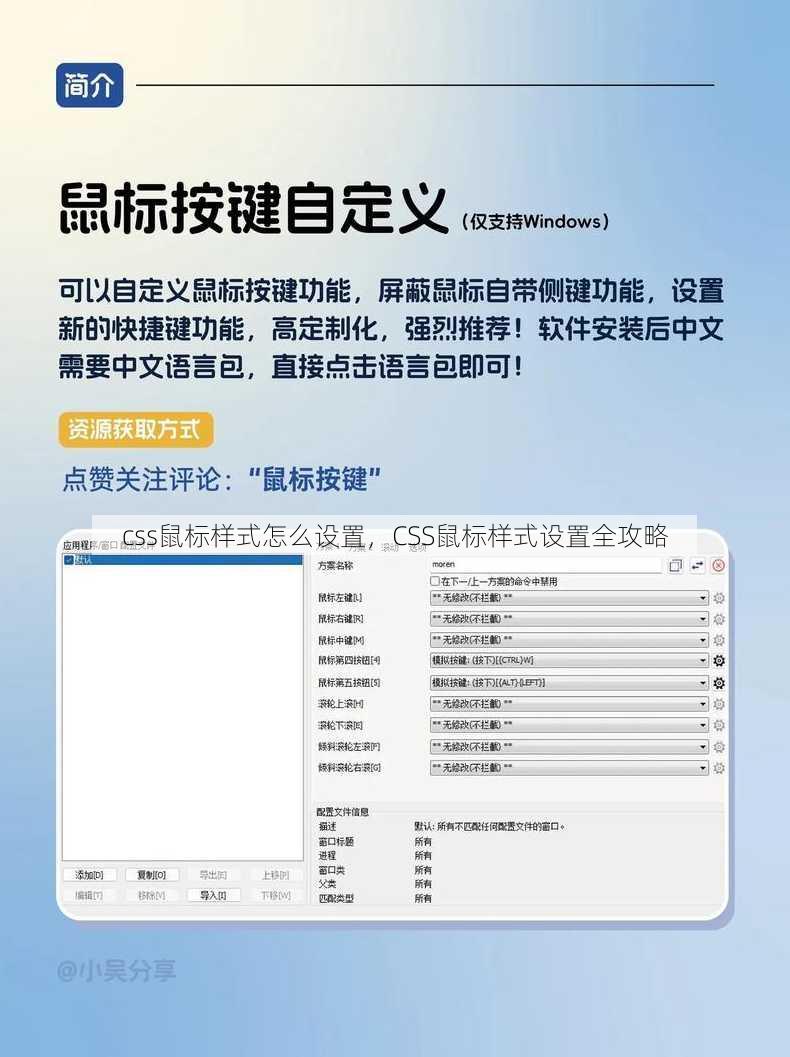 css鼠标样式怎么设置