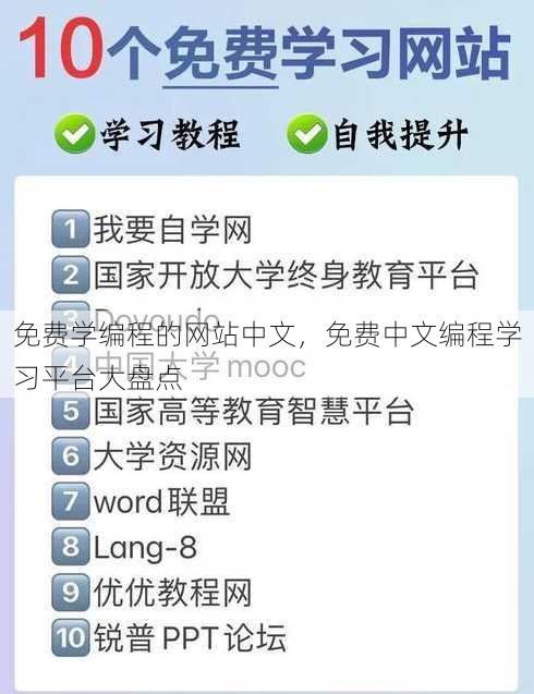 免费学编程的网站中文