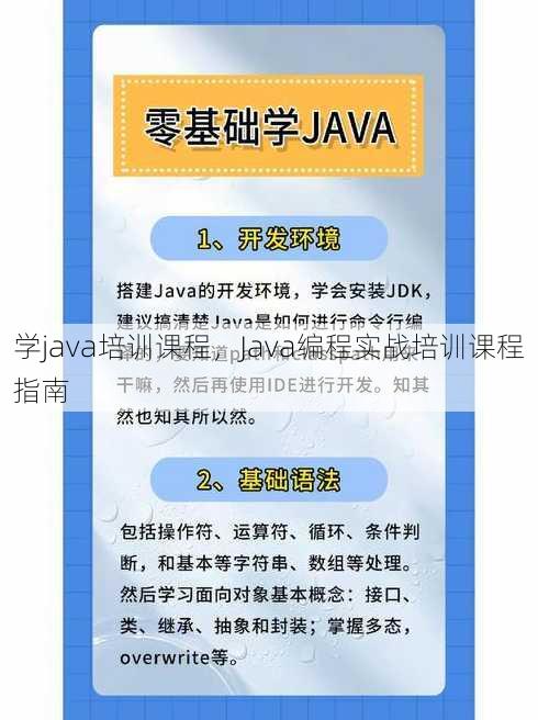 学java培训课程