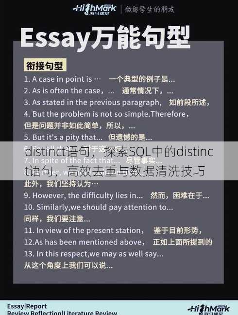 distinct语句
