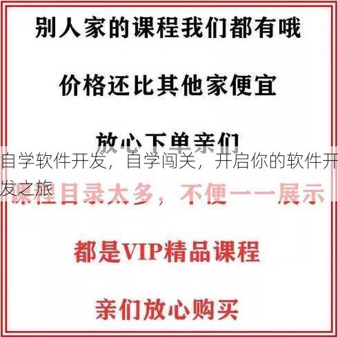 自学软件开发