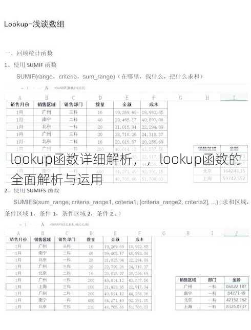 lookup函数详细解析