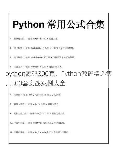 python源码300套