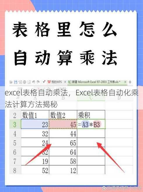 excel表格自动乘法