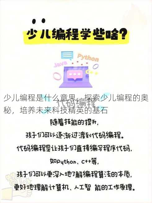 少儿编程是什么意思