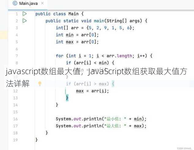 javascript数组最大值