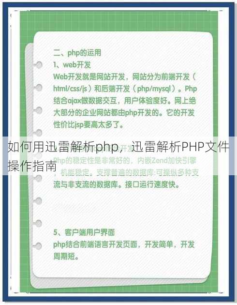 如何用迅雷解析php