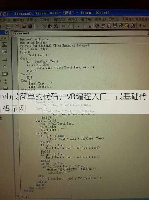 vb最简单的代码