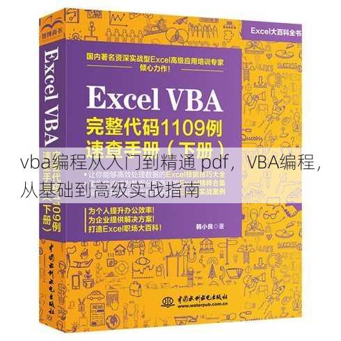 vba编程从入门到精通 pdf