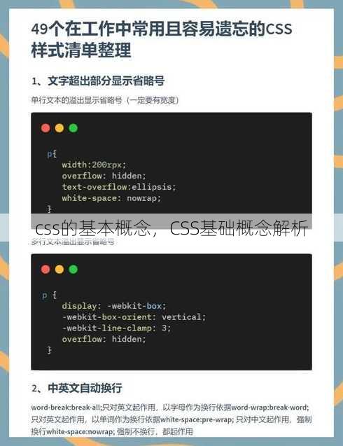 css的基本概念