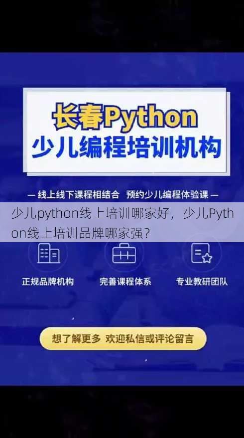少儿python线上培训哪家好