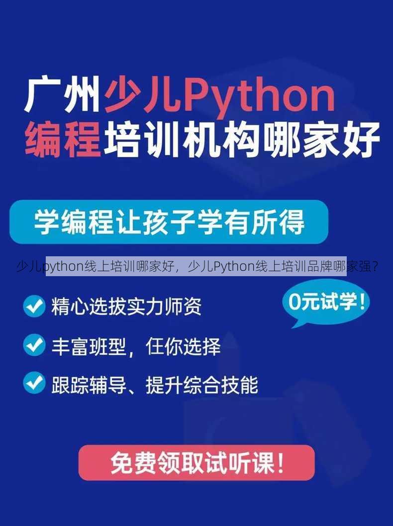 少儿python线上培训哪家好