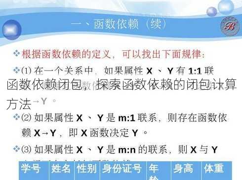 函数依赖闭包