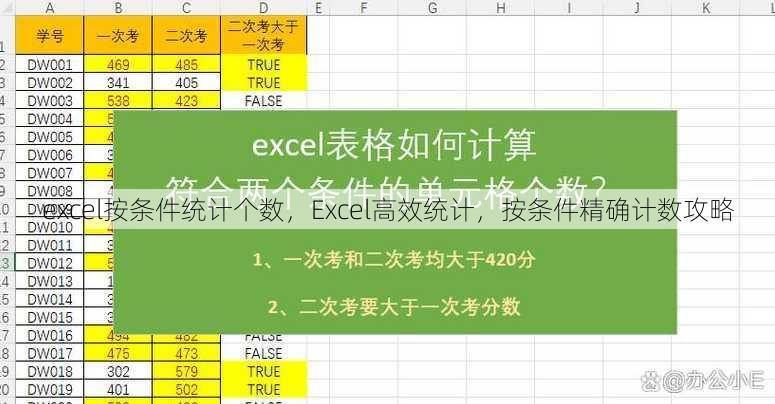 excel按条件统计个数