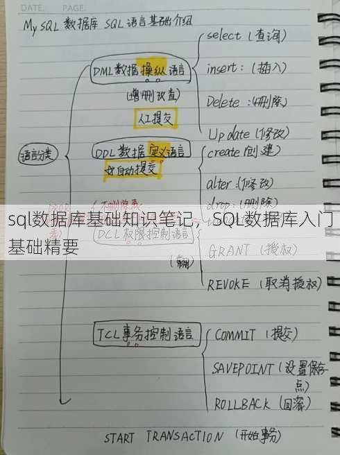 sql数据库基础知识笔记