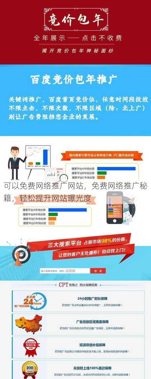 可以免费网络推广网站