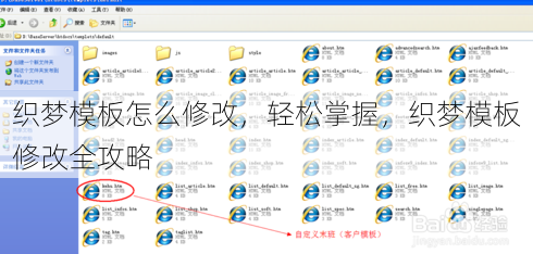 织梦模板怎么修改