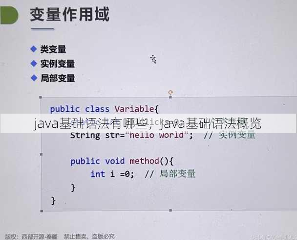 java基础语法有哪些
