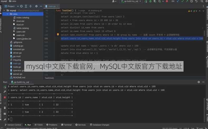 mysql中文版下载官网