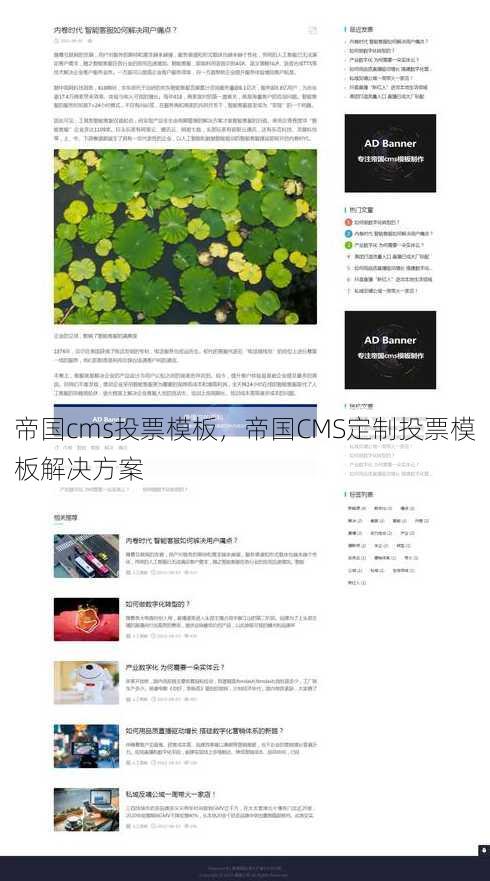 帝国cms投票模板