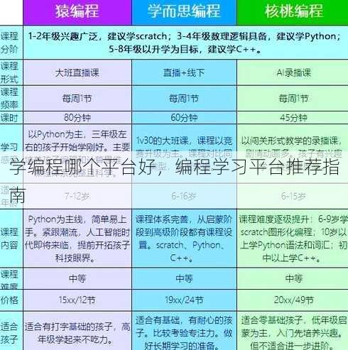 学编程哪个平台好
