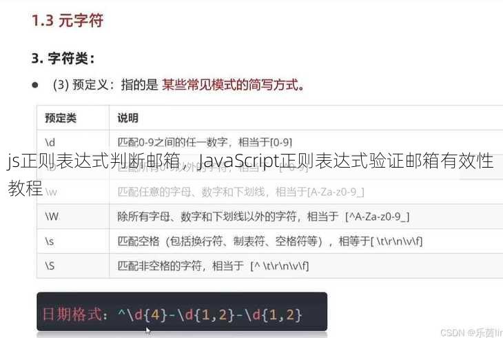 js正则表达式判断邮箱