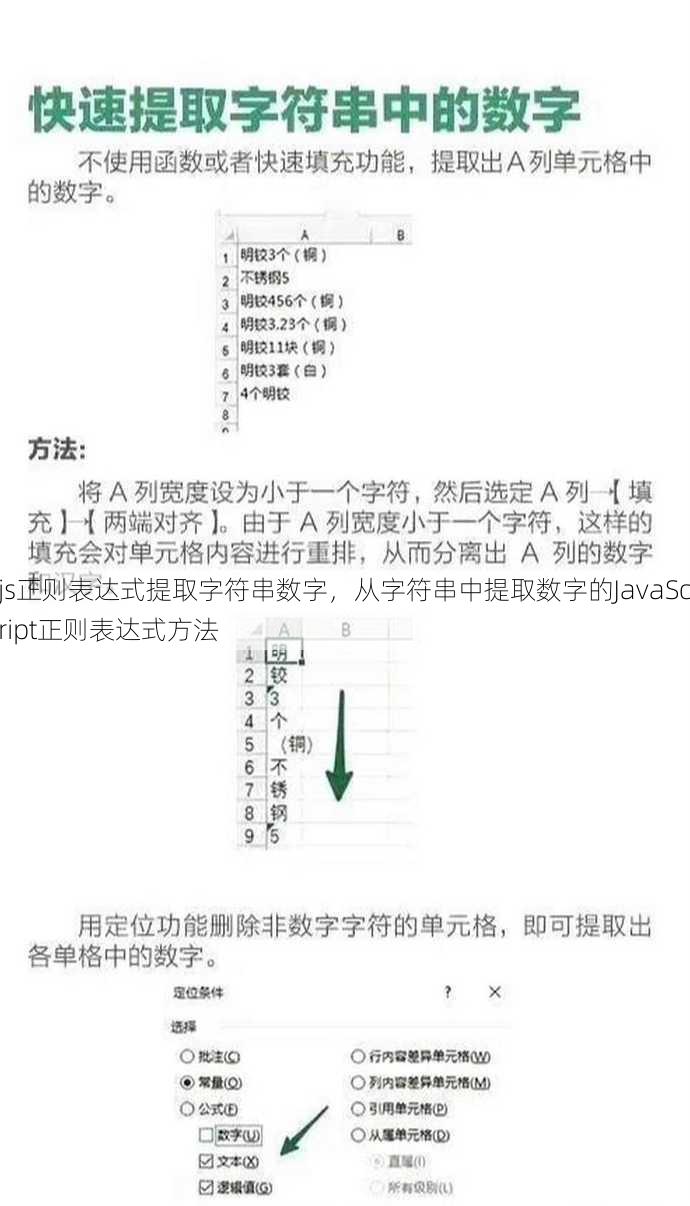js正则表达式提取字符串数字