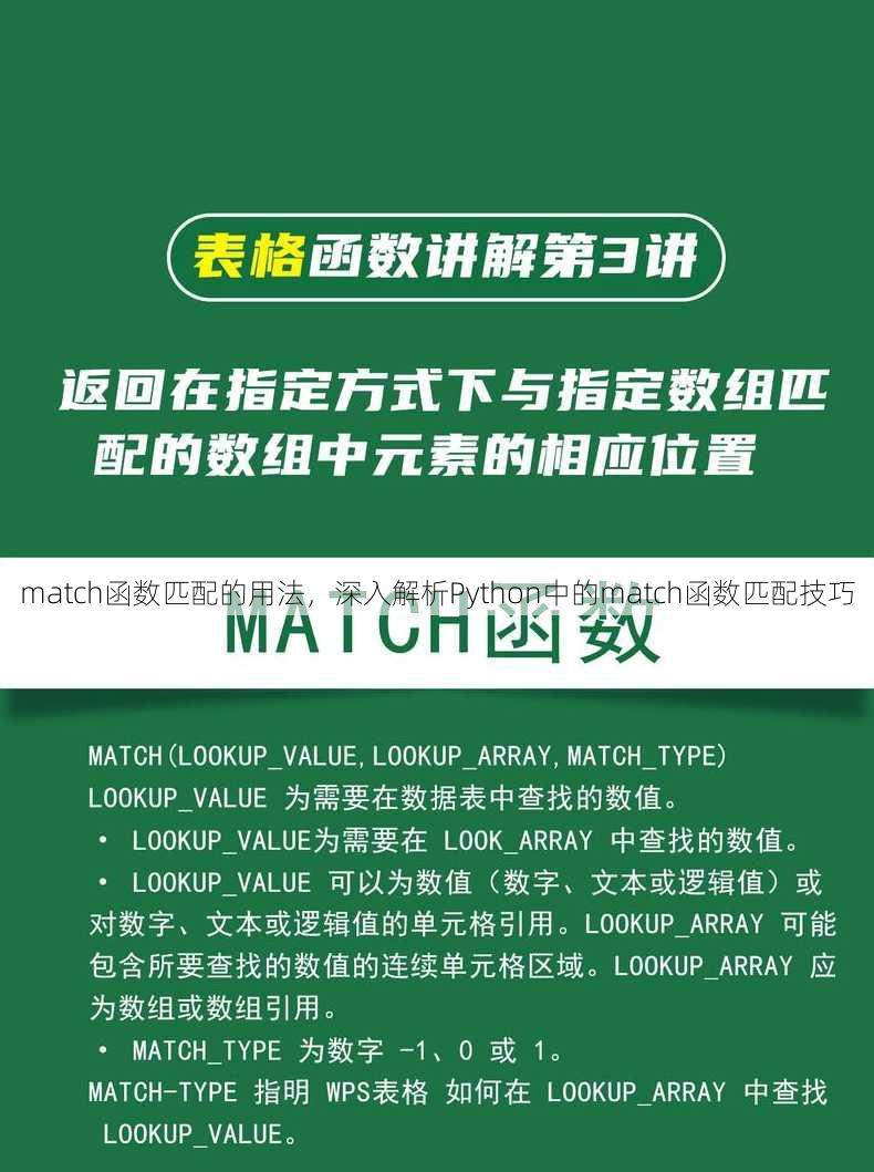 match函数匹配的用法