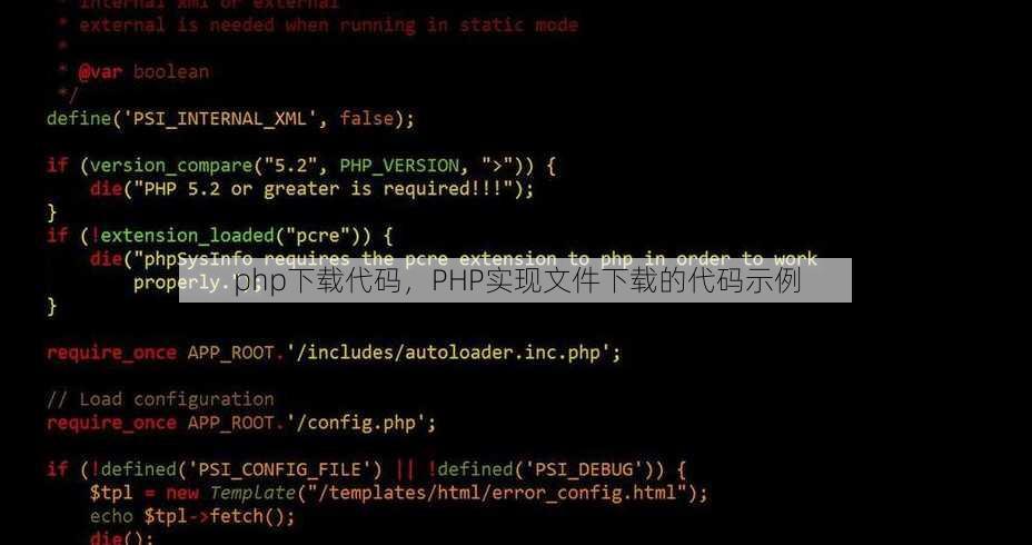 php下载代码