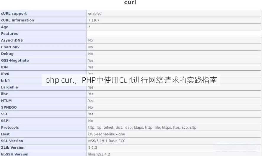 php curl
