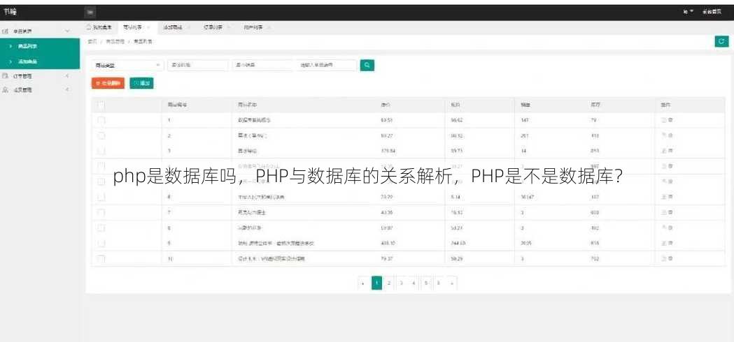 php是数据库吗