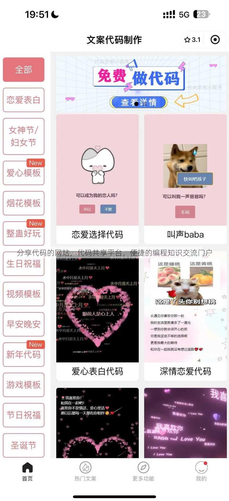分享代码的网站