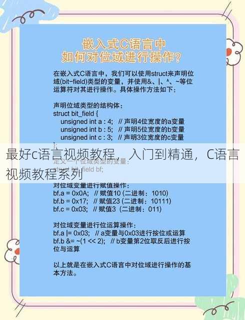 最好c语言视频教程