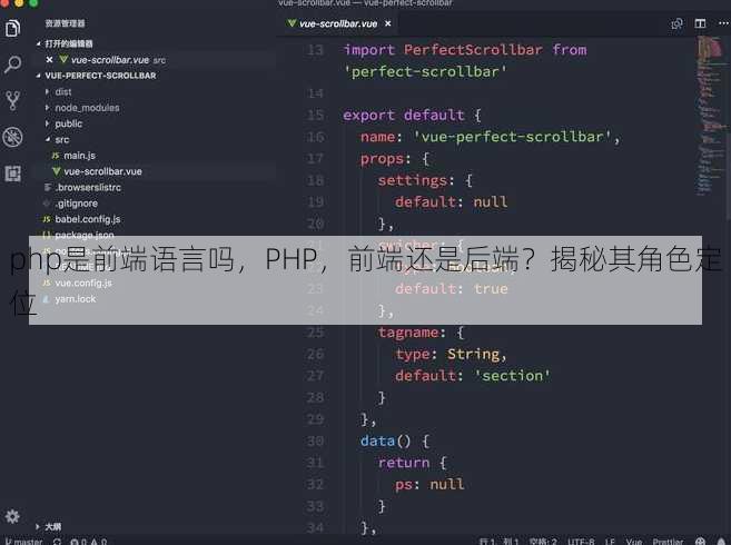 php是前端语言吗